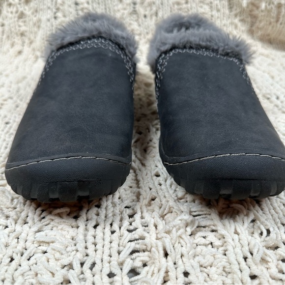 JBU by Jambu Willow Memory Foam Faux Fur Lined Slippers Womens Size 11 Grey - Picture 3 of 14
